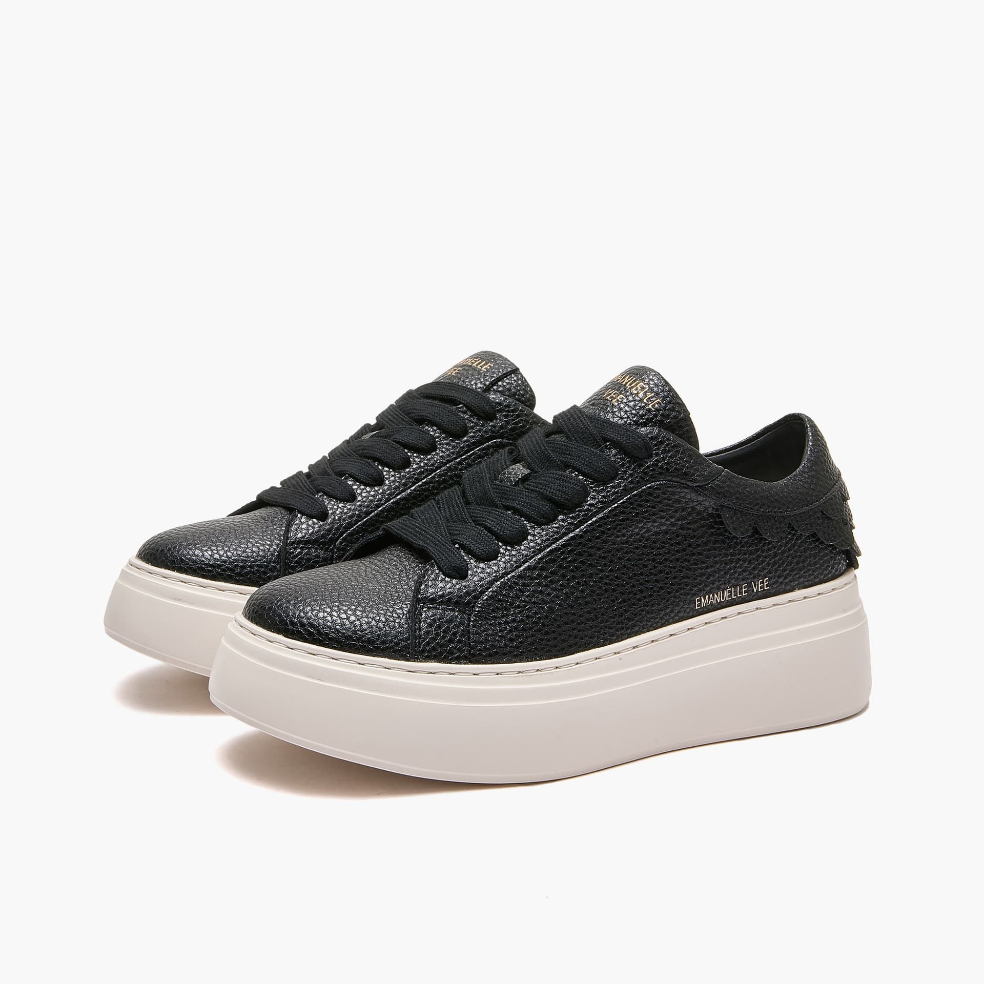 Emanuelle Vee sneakers donna Bice in pelle black 462P 100 11 P138 - 2