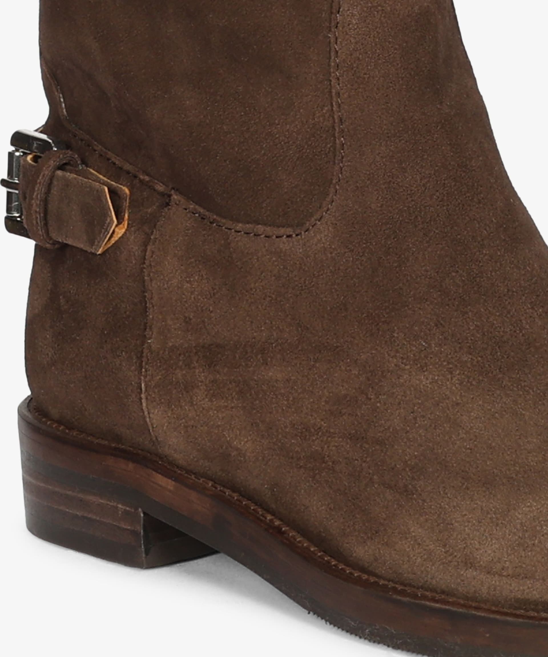 Emanuelle Vee stivali donna Royal Kobe in pelle scamosciata dark brown - 4