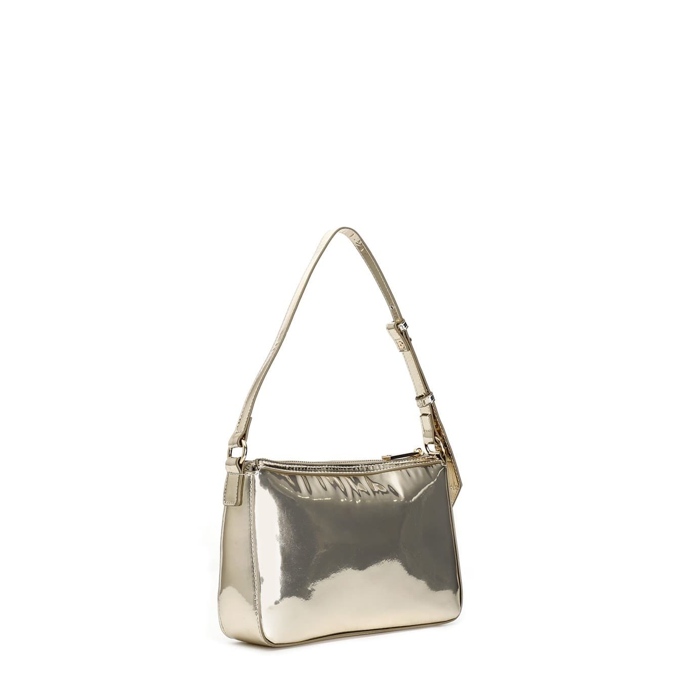 BORSA A SPALLA CON APPLICAZIONE DI  STRASS BICOLORE - 2
