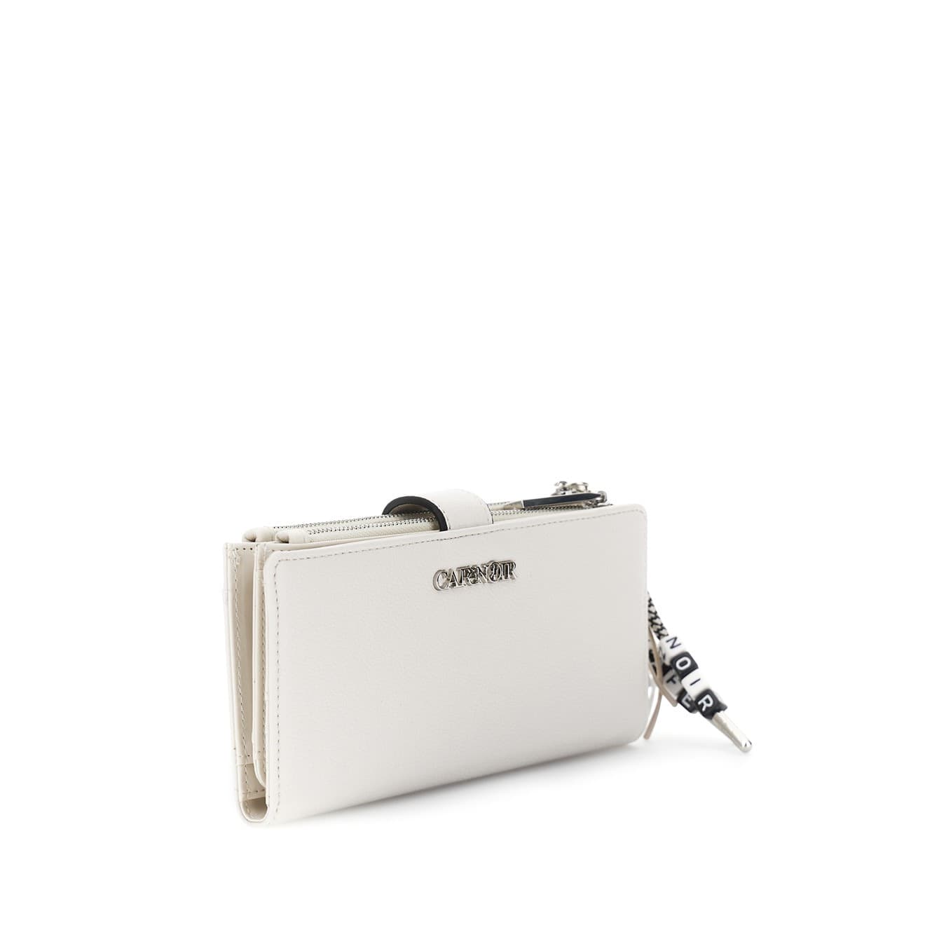PORTAFOGLIO CON ZIP E IN SINTETICO EFFETTO PELLE ,CON TIRALAMPO  CHARM, COSTOLE - 3