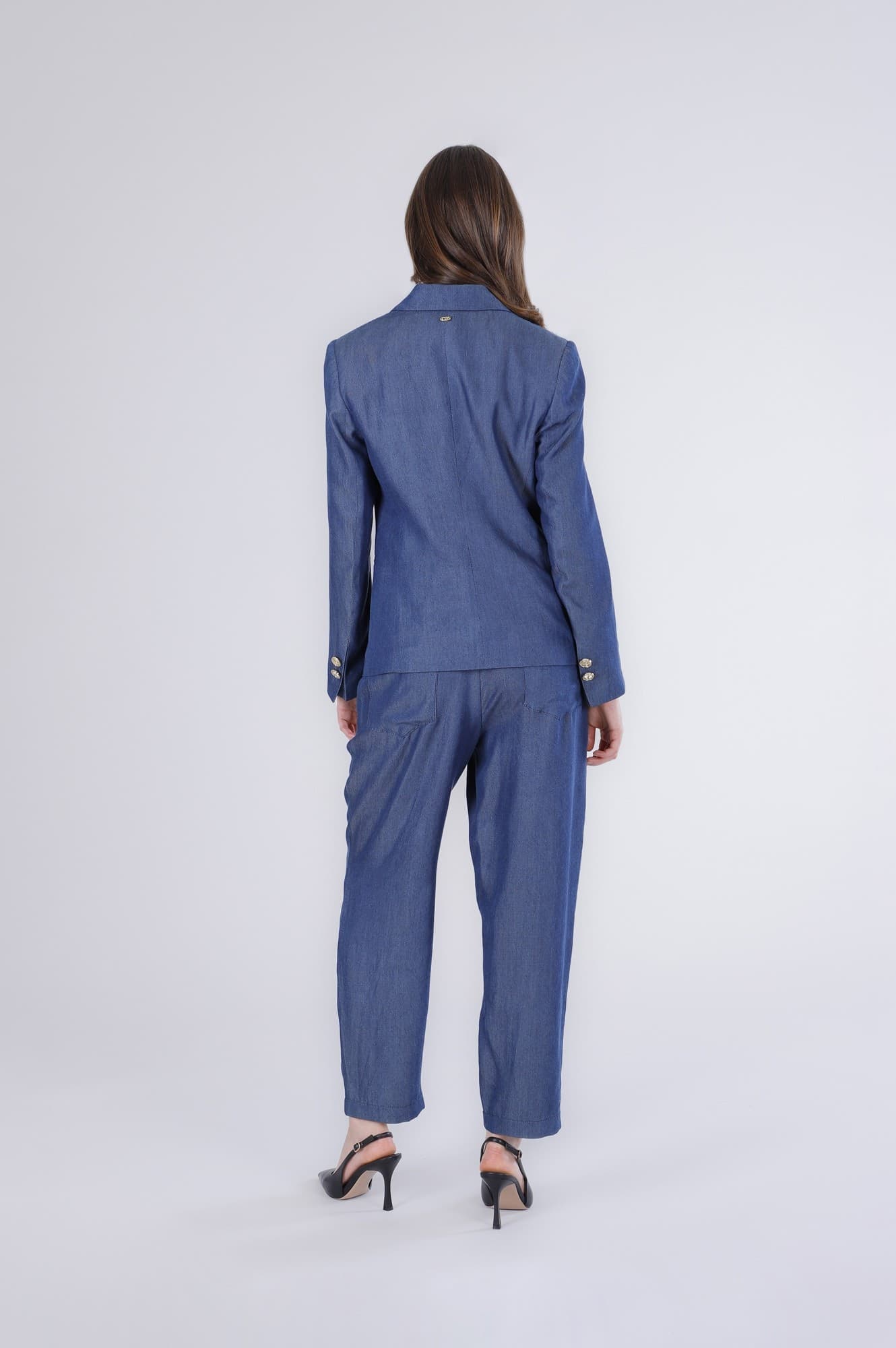 GIACCA DOPPIOPETTO IN TENCEL DENIM - 2