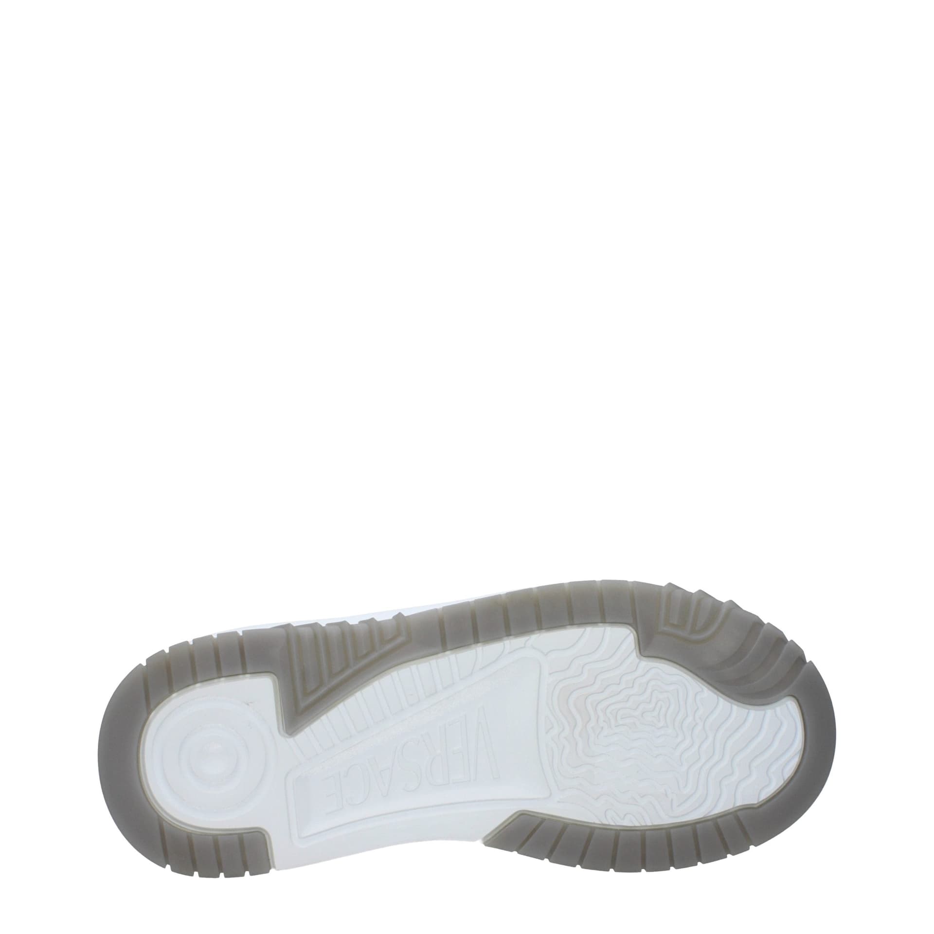 Versace Gray Leather Low Top Sneakers - 5