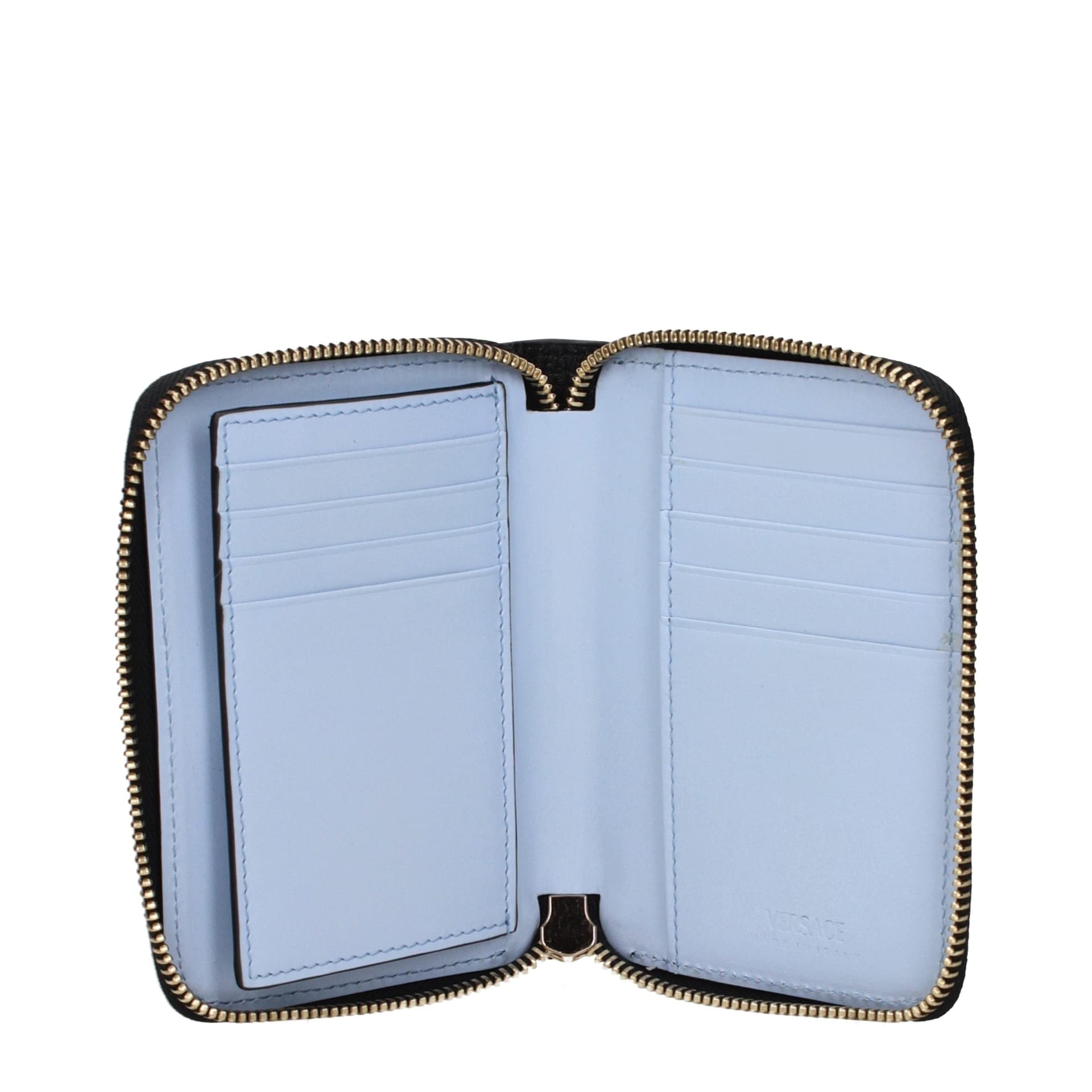 Versace Black Leather Wallet - 3