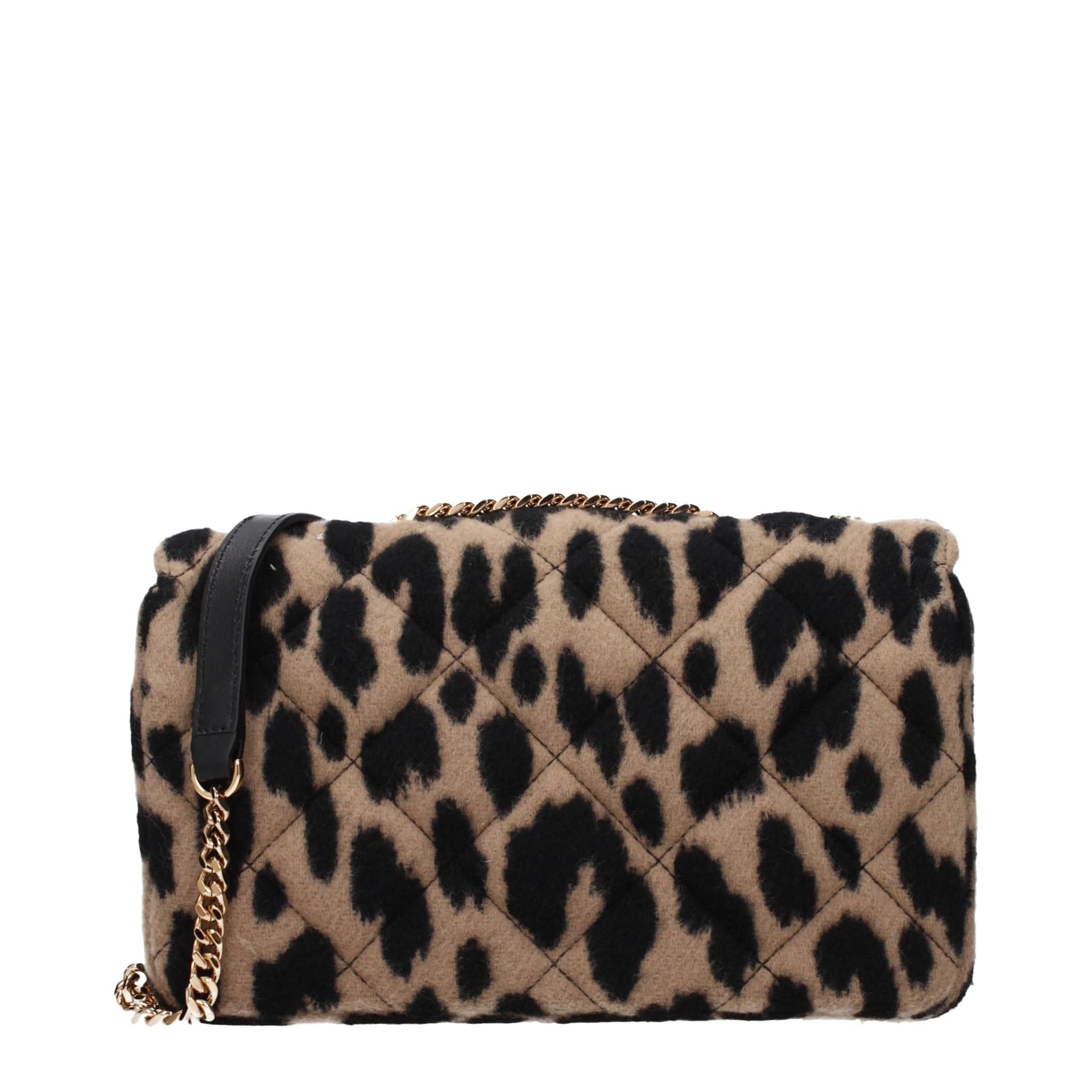 Versace Brown Wool Shoulder Bag - 3