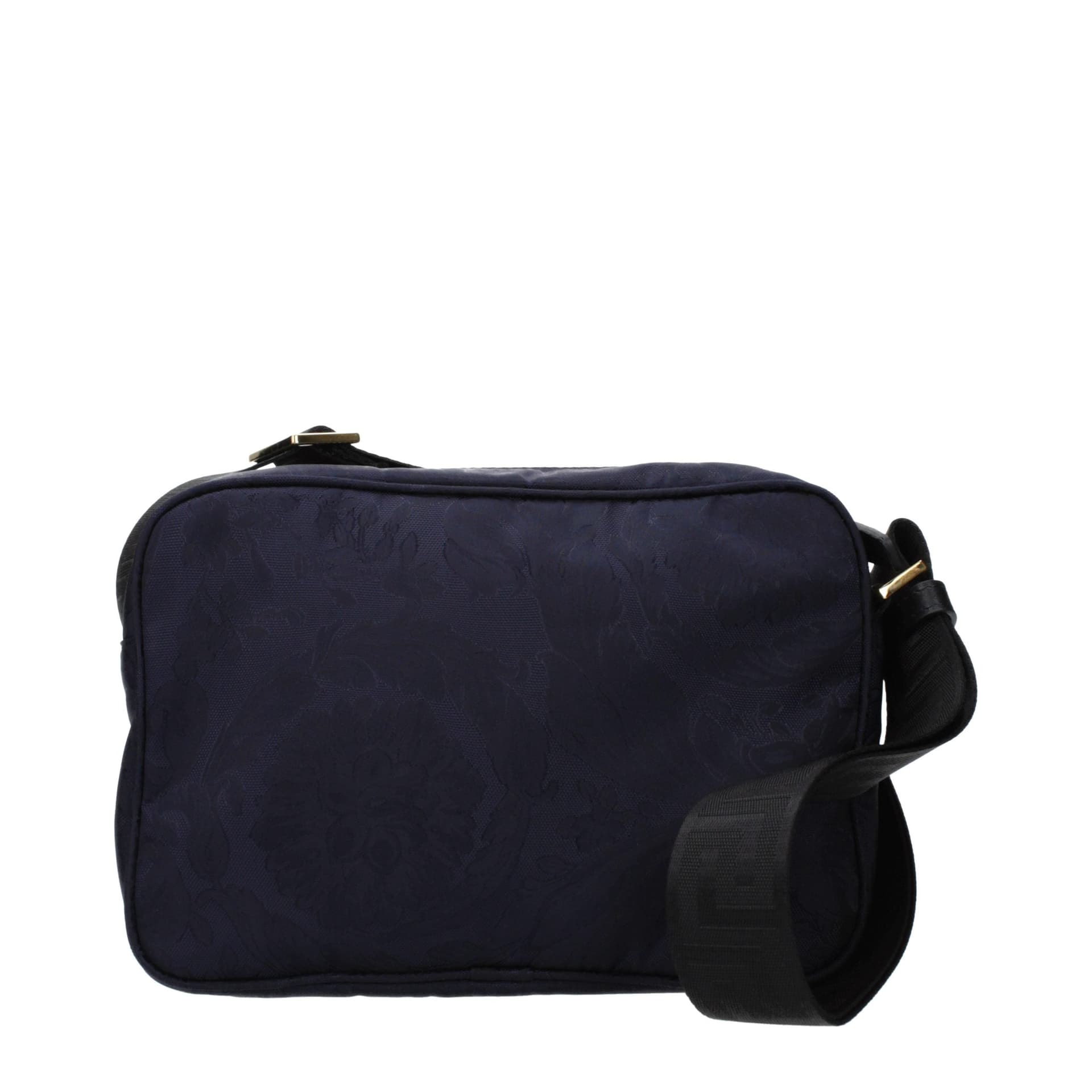 Versace Blue Fabric Crossbody Bag - 3