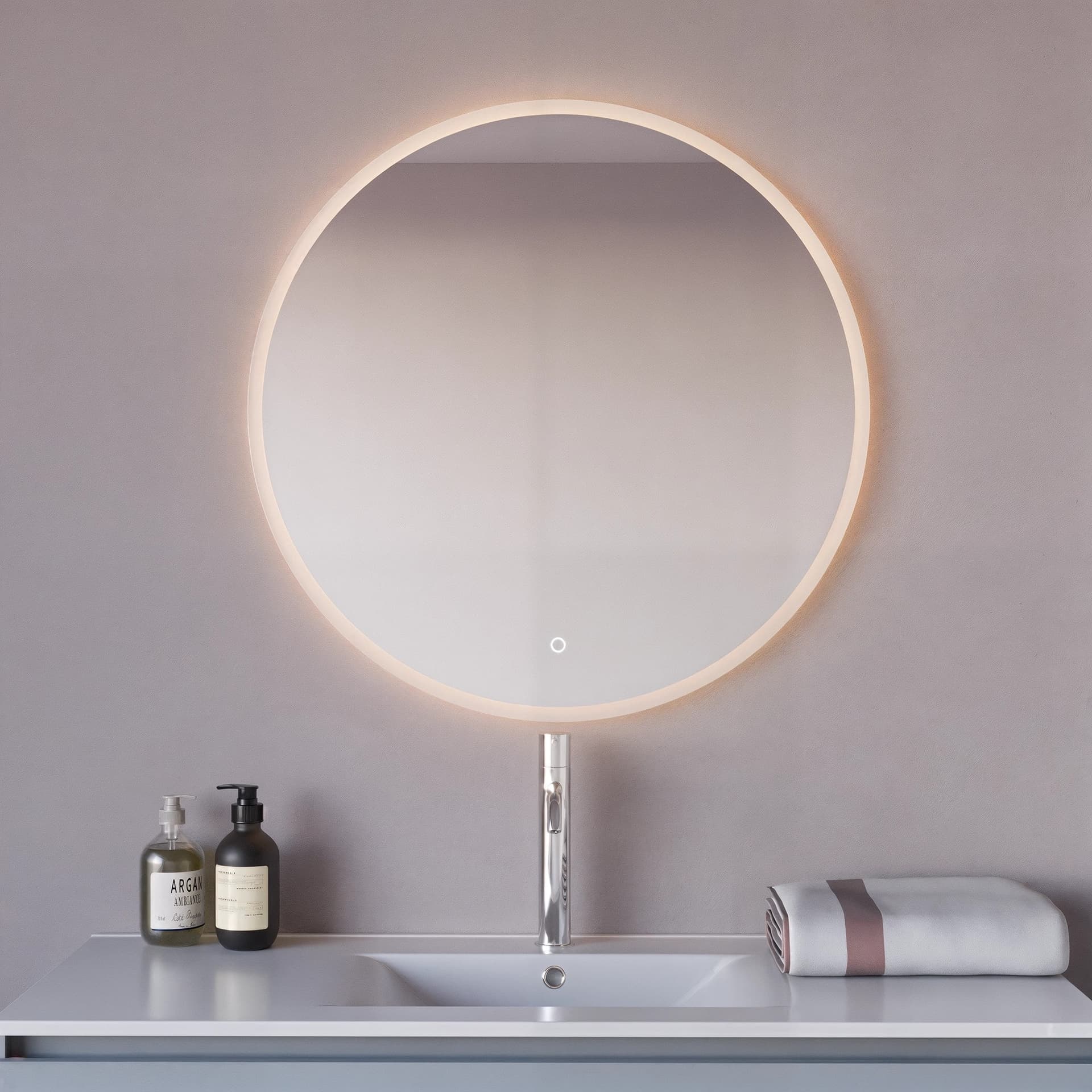 Specchio led retroilluminato anti appannamento Touch 3 colori MIMI - 3