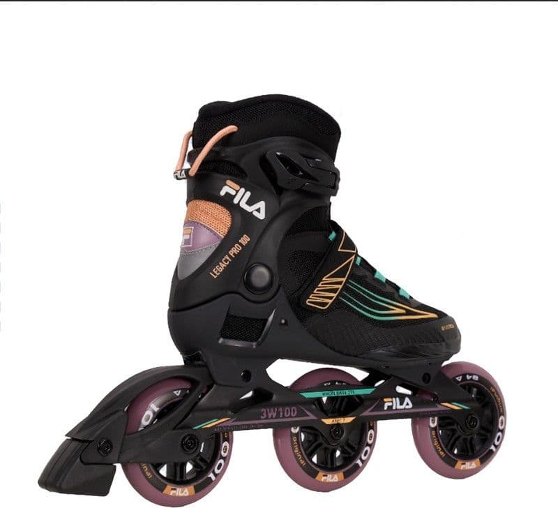 Pattini Inline FILA Legacy Pro 100 Lady BLK/GRY/WG – 3 Ruote 100 mm ABEC 7 - 2