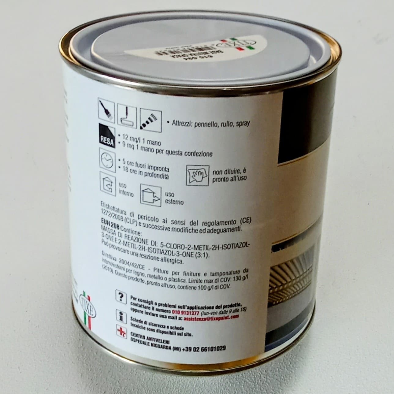 Royaltix 750ml, tutti i RAL serie 3000, smalto all' acqua vernice diretta su lamiera, acciaio e alluminio - 4