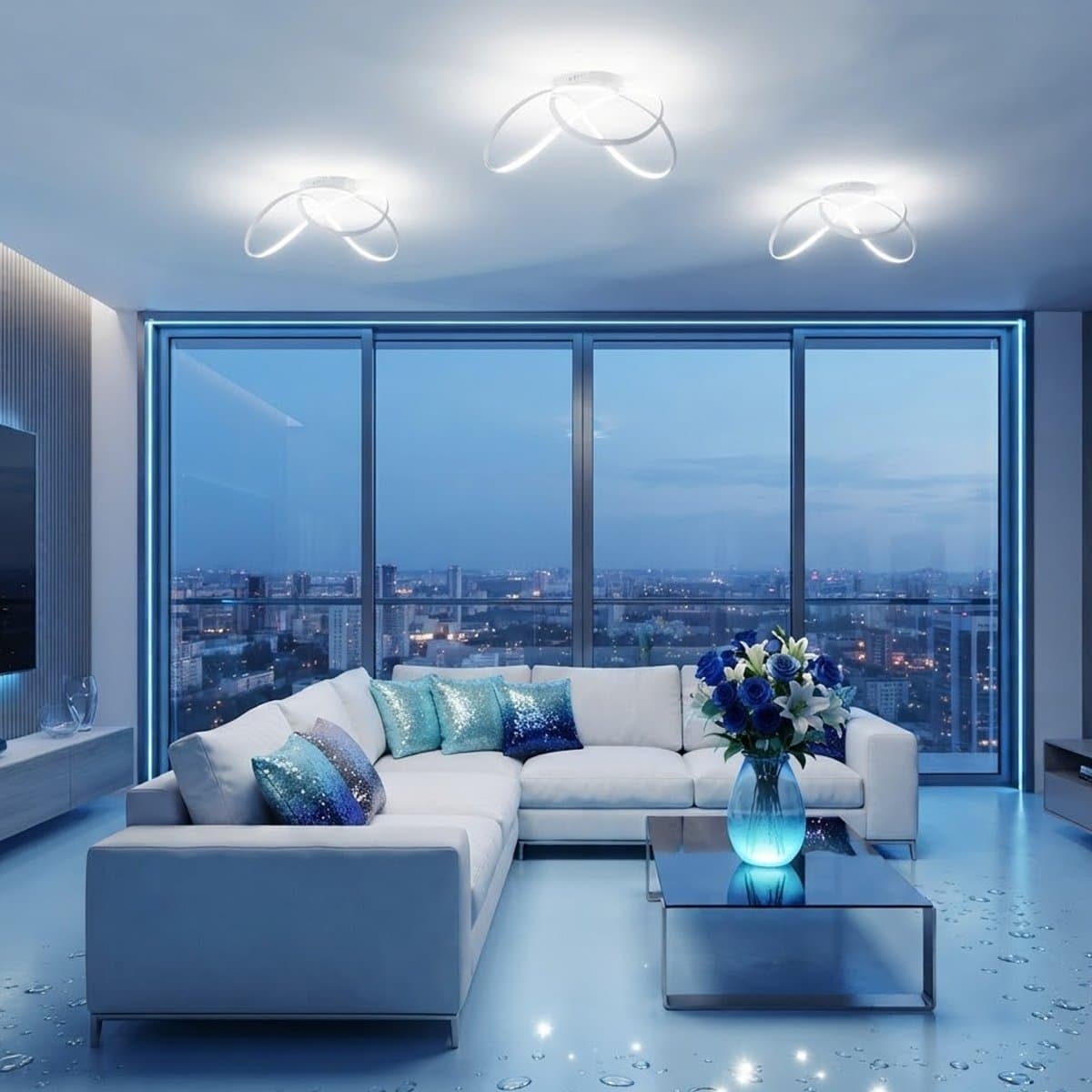 Plafoniera Promoingross DIZZY PL 60 2200LM LED CCT dimmerabile - 2