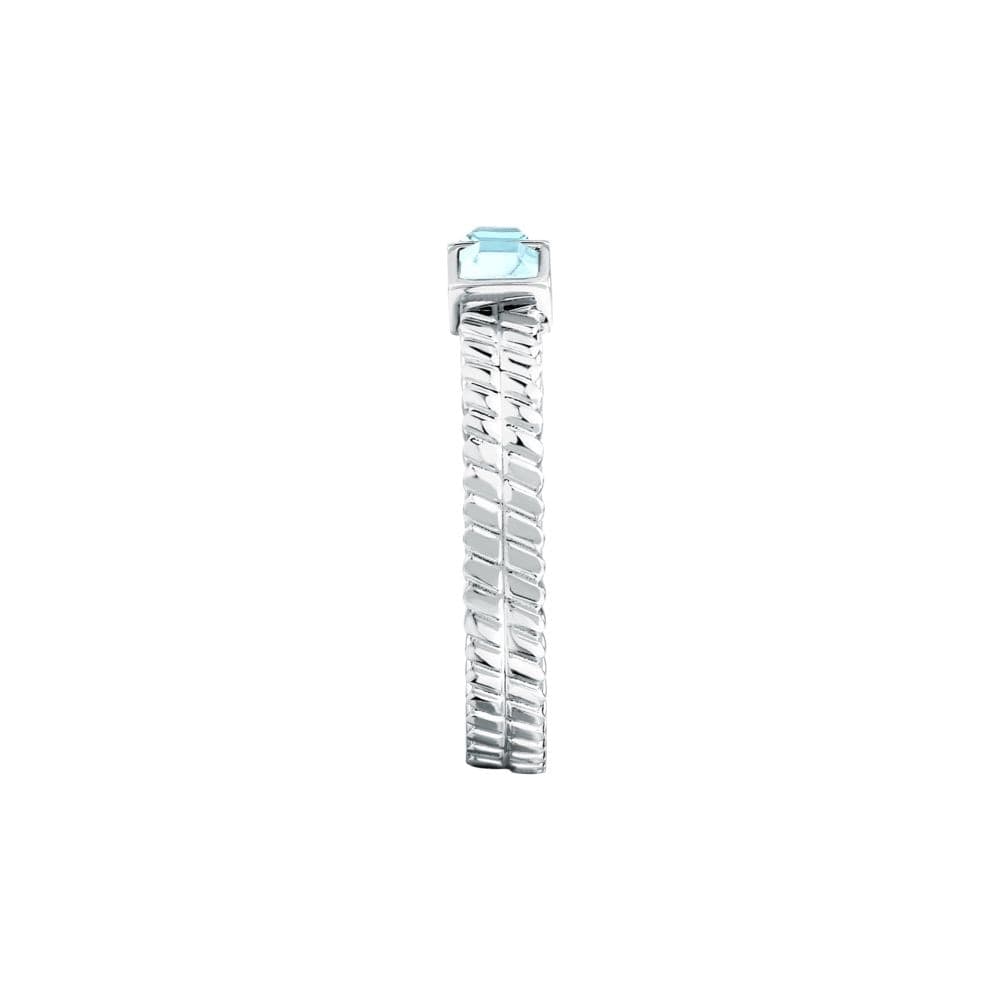 Anello Morellato Gioia Donna Acciaio Cristalli Azzurri (SAVY38) - 2