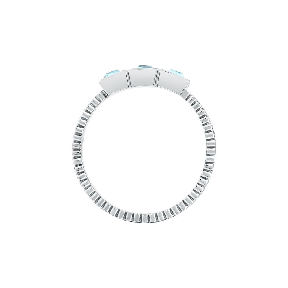 Anello Morellato Gioia Donna Acciaio Cristalli Azzurri (SAVY38) - 3