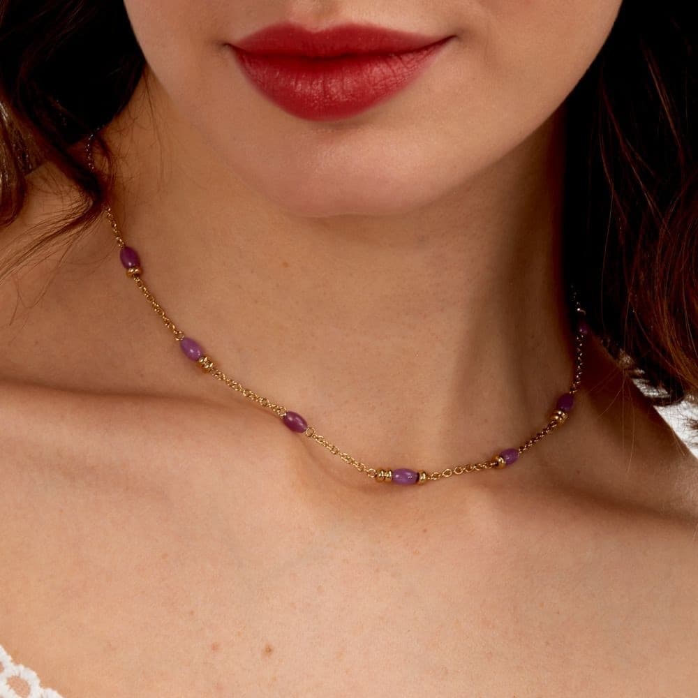 Collana Morellato Colori Donna Dorata Viola (SAXQ03) - 6