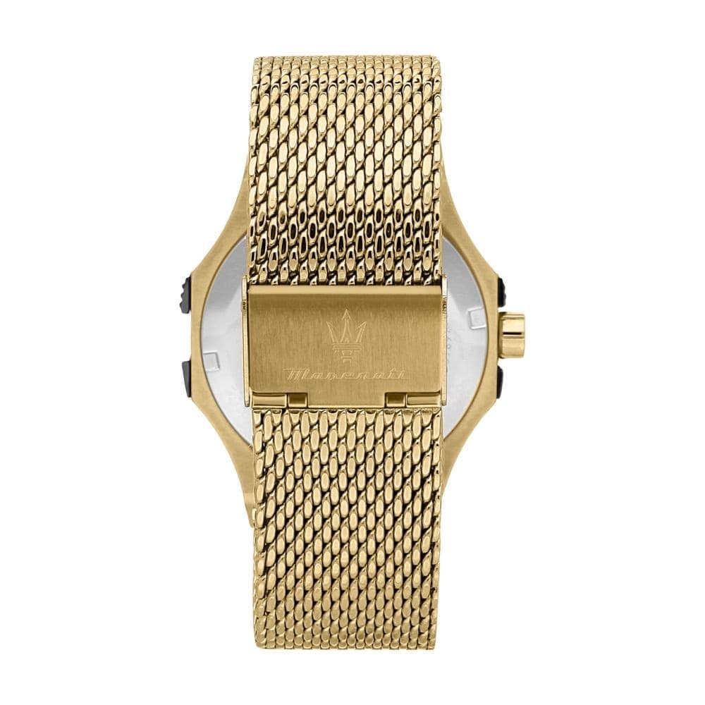 Orologio Maserati Potenza Gold Nero Maglia Milano (R8853108006) - 5