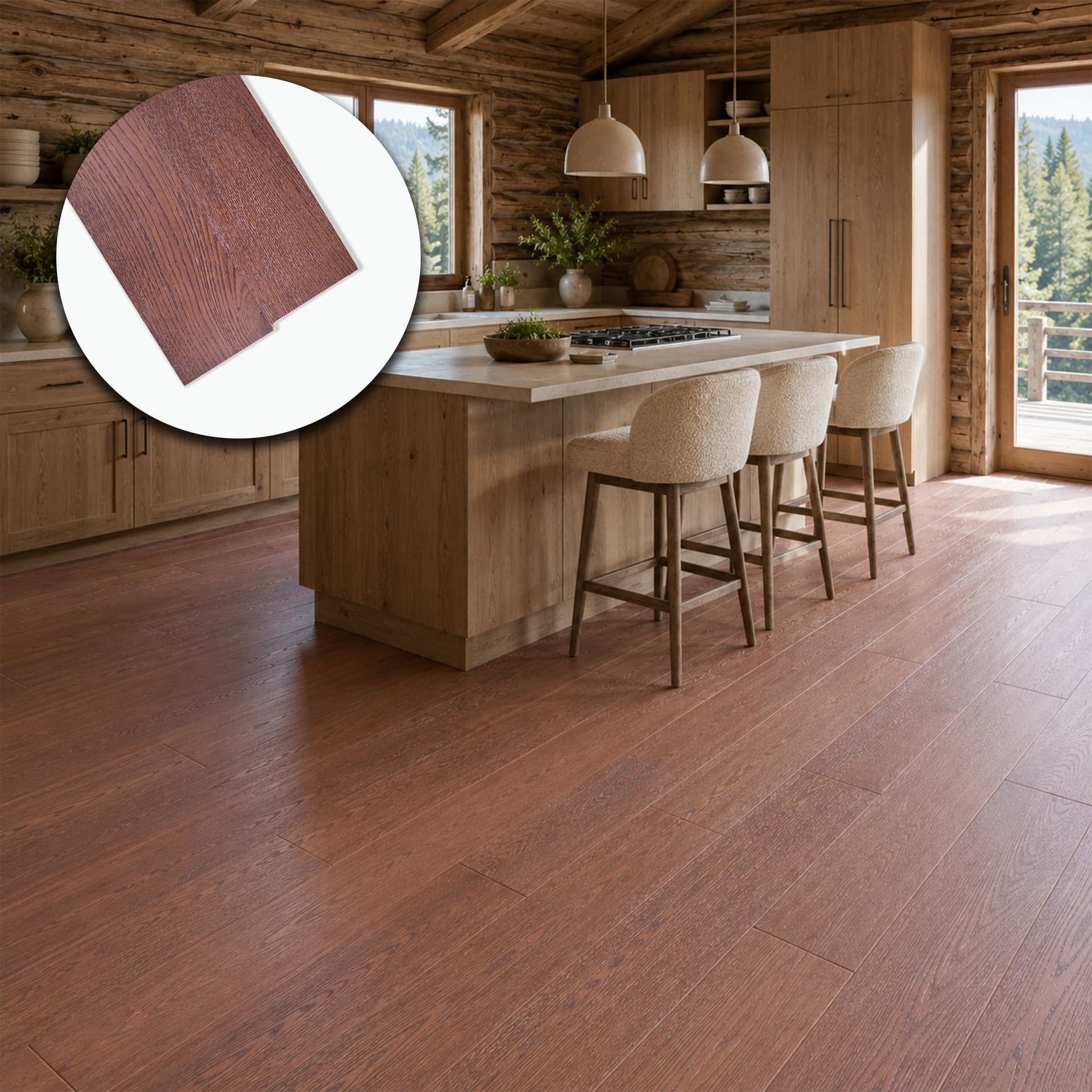 Parquet Prefinito in Rovere Gold Garbelotto Anticato Spazzolato Verniciato Senza Bisello – Formati Misti – Lotto 142 mq - 3
