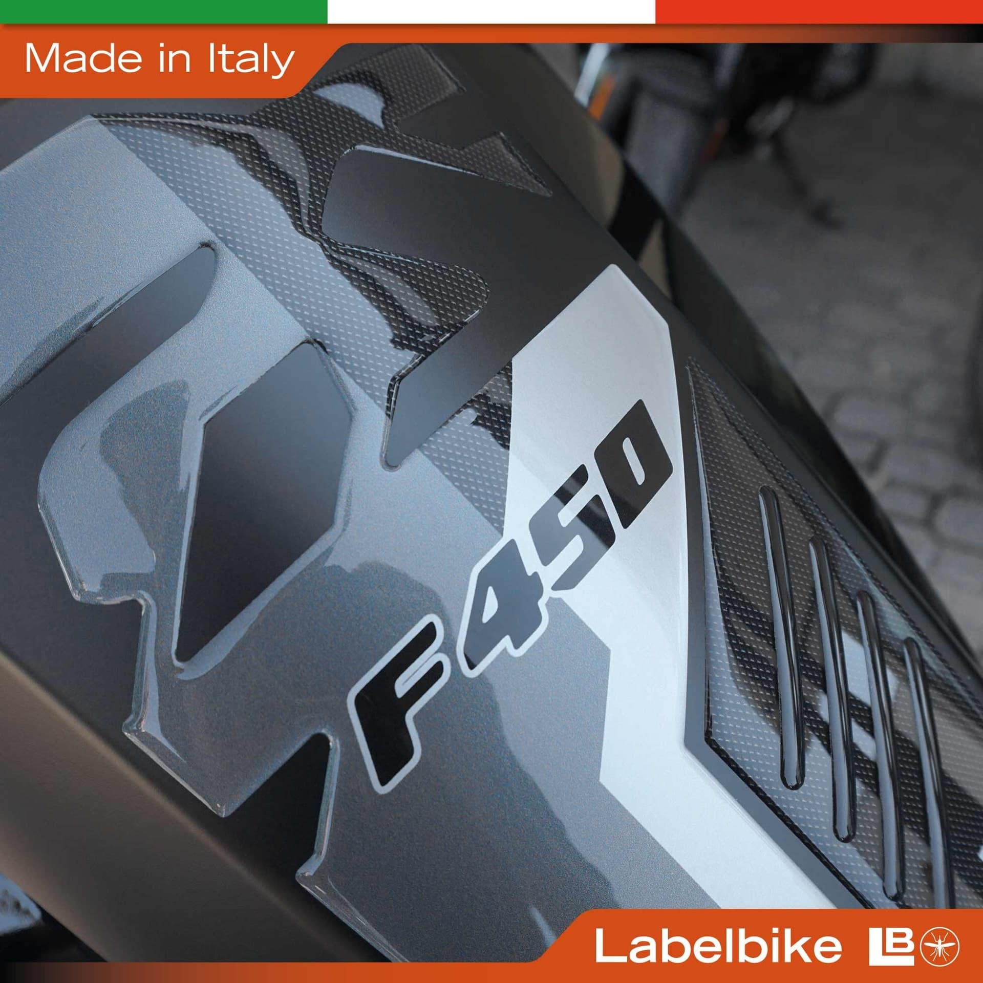 Adesivo 3D Paraserbatoio Protezione moto compatibile con Bmw F 450 GS 2026 - 11