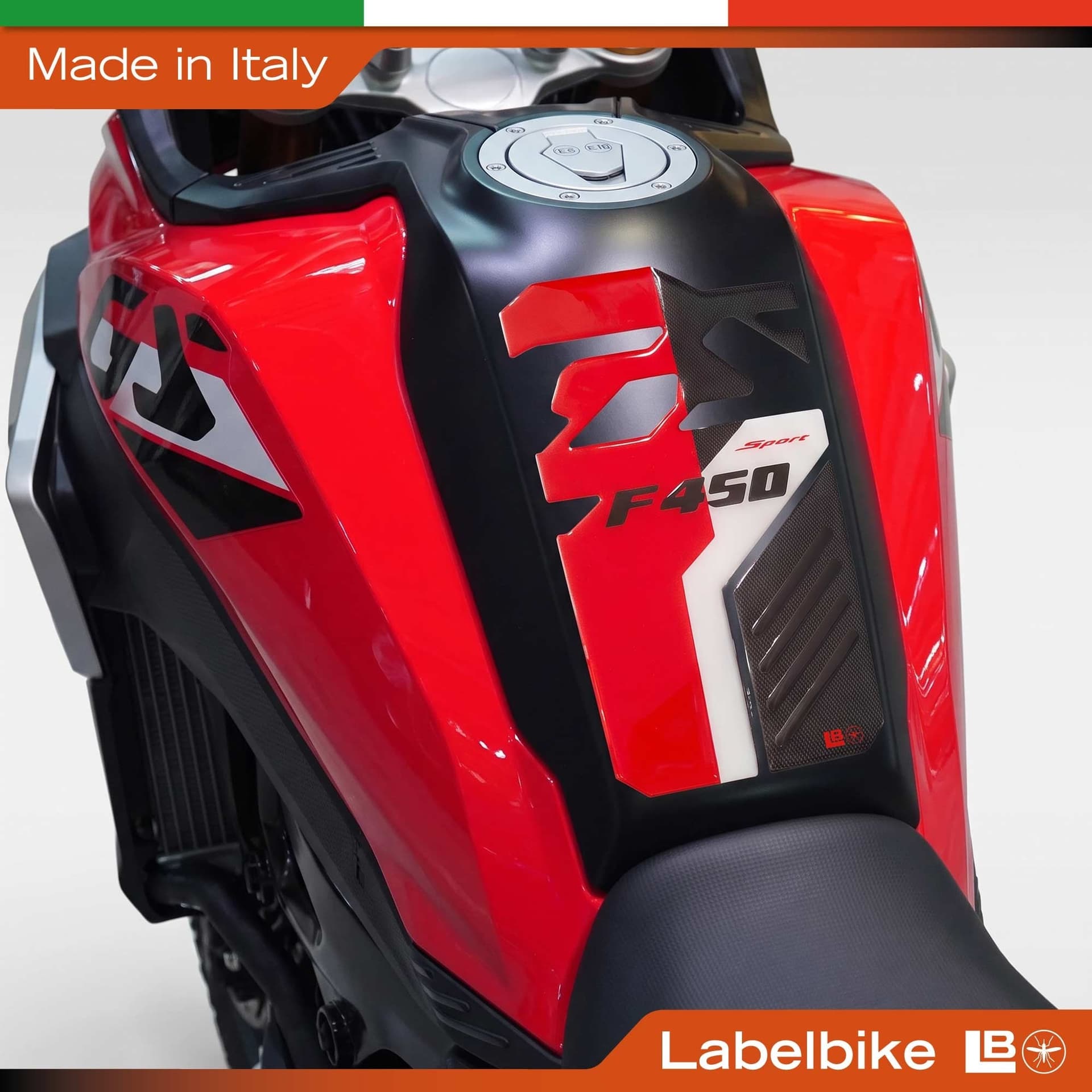 Adesivo 3D Paraserbatoio Protezione moto compatibile con Bmw F 450 GS 2026 - 17