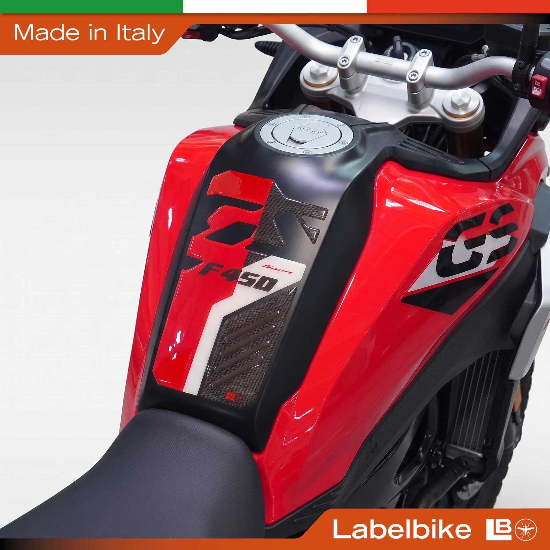 Adesivo 3D Paraserbatoio Protezione moto compatibile con Bmw F 450 GS 2026 - 18