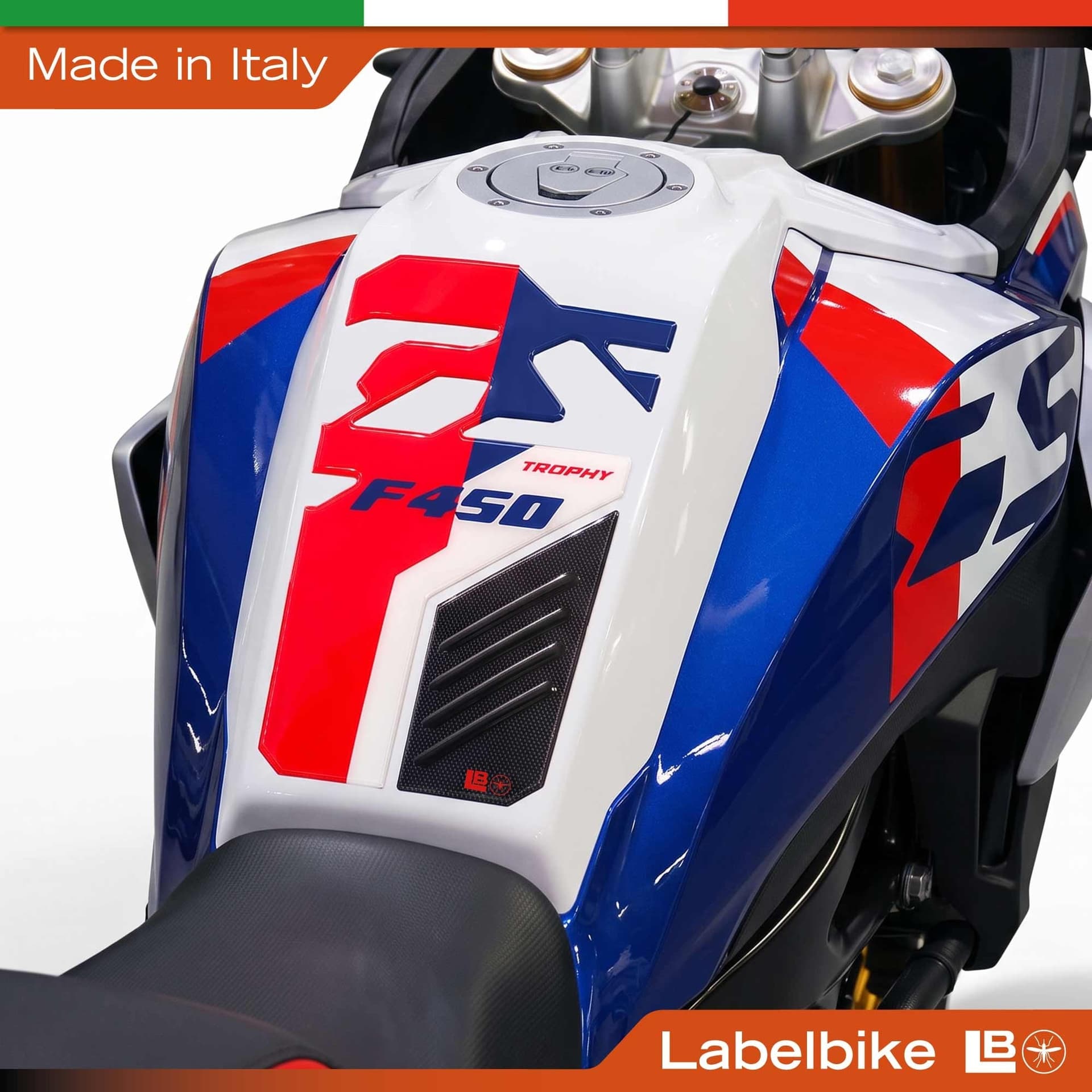 Adesivo 3D Paraserbatoio Protezione moto compatibile con Bmw F 450 GS 2026 - 3