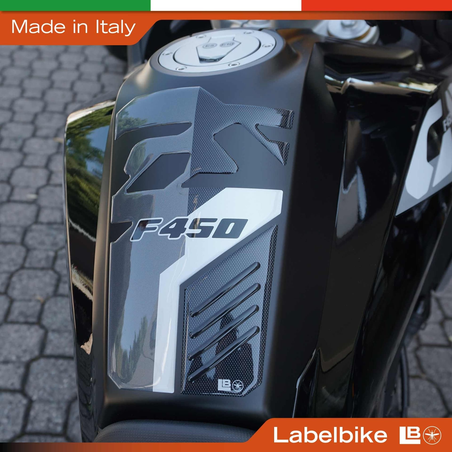 Adesivo 3D Paraserbatoio Protezione moto compatibile con Bmw F 450 GS 2026 - 10