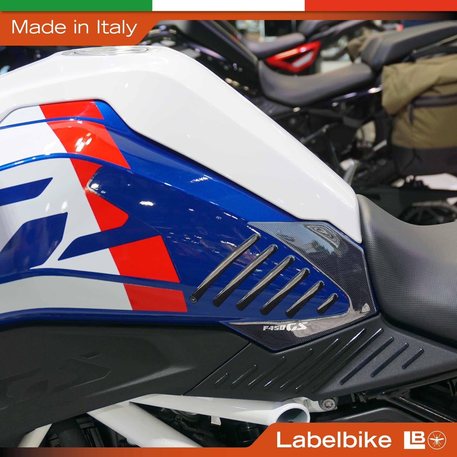 Adesivi 3D Protezioni Laterali serbatoio compatibile con Bmw F 450 GS 2026 - 3