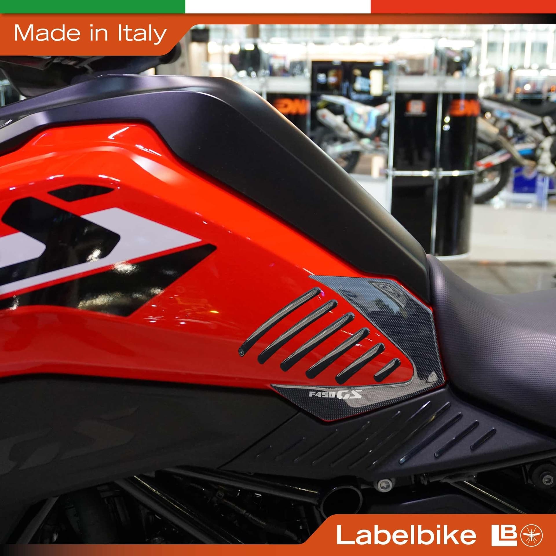 Adesivi 3D Protezioni Laterali serbatoio compatibile con Bmw F 450 GS 2026 - 4
