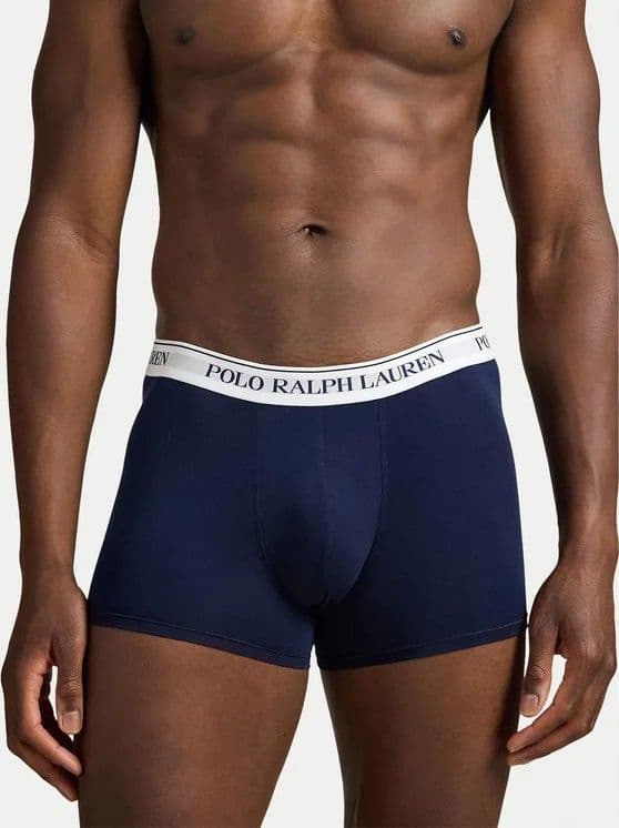 Boxer 3 Pack ! Polo Ralph Lauren Cavallino - Blu - Blu Cotone Elasticizzato – Lusso e Comfort Premium - 2