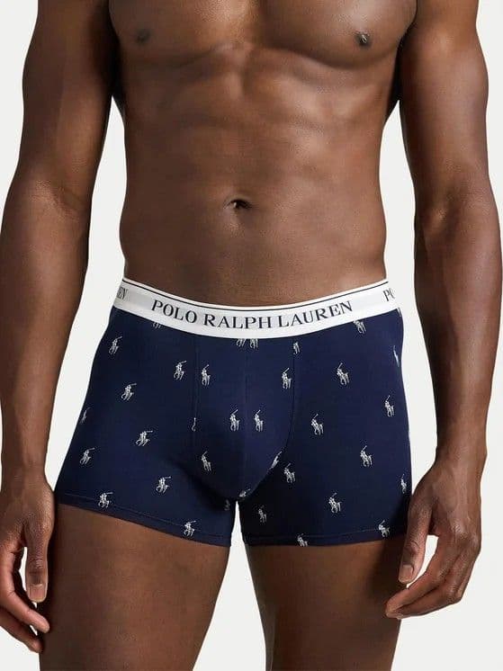 Boxer 3 Pack ! Polo Ralph Lauren Cavallino - Blu - Blu Cotone Elasticizzato – Lusso e Comfort Premium - 4