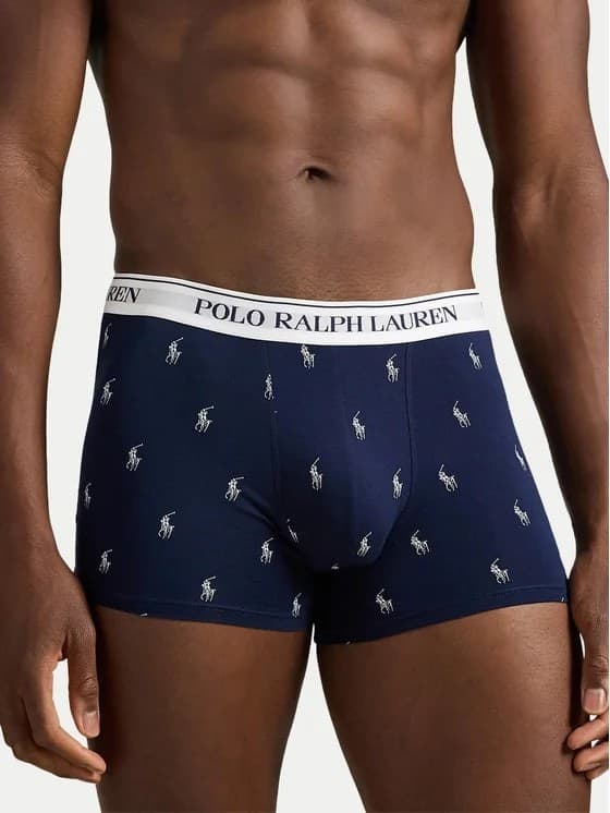 Boxer 3 Pack ! Polo Ralph Lauren Blu Cavallino - Blu - Bianco Cotone Elasticizzato – Lusso e Comfort Premium - 2