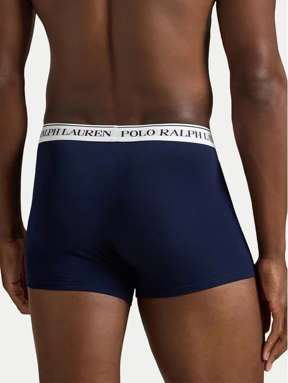 Boxer 3 Pack ! Polo Ralph Lauren Blu Cavallino - Blu - Bianco Cotone Elasticizzato – Lusso e Comfort Premium - 4