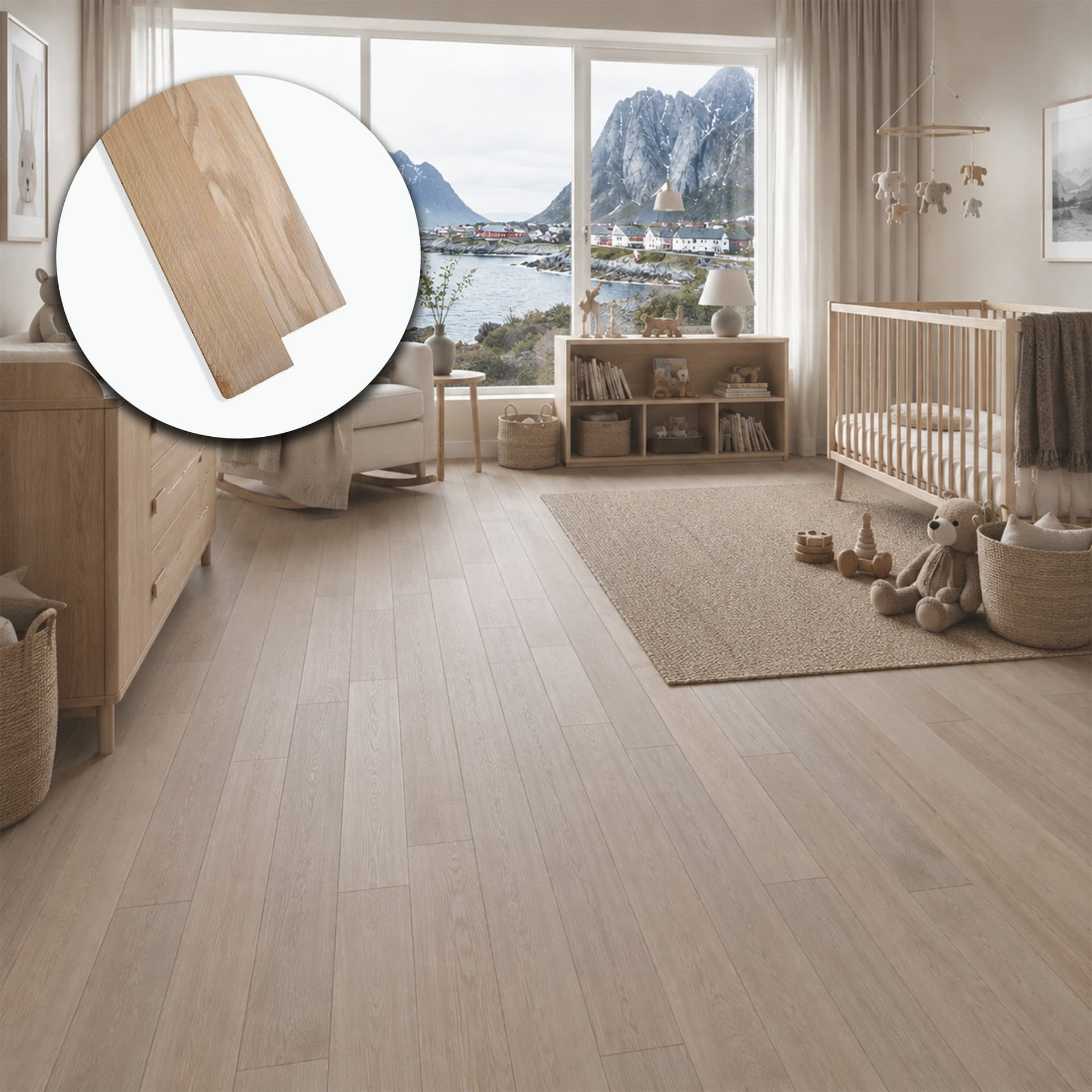 Parquet Prefinito in Rovere Light Garbelotto Maxi Liscio Olio Naturale Senza Bisello 9x90x600/1000 mm – Lotto 15 mq - 2