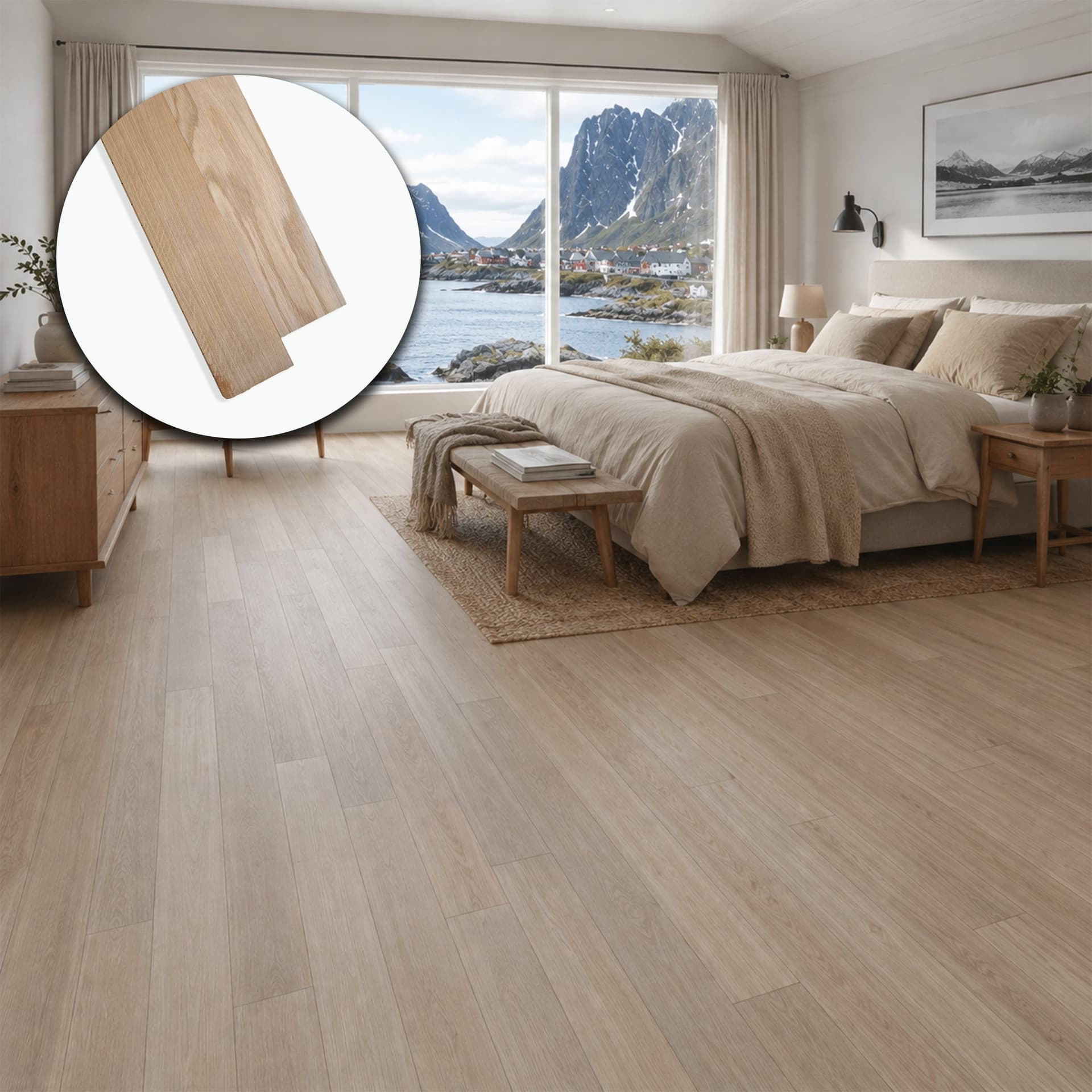 Parquet Prefinito in Rovere Light Garbelotto Maxi Liscio Olio Naturale Senza Bisello 9x90x600/1000 mm – Lotto 15 mq - 3