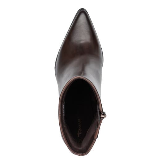 Tamaris stivaletti donna in pelle mahogany marrone 25394 47 - 4