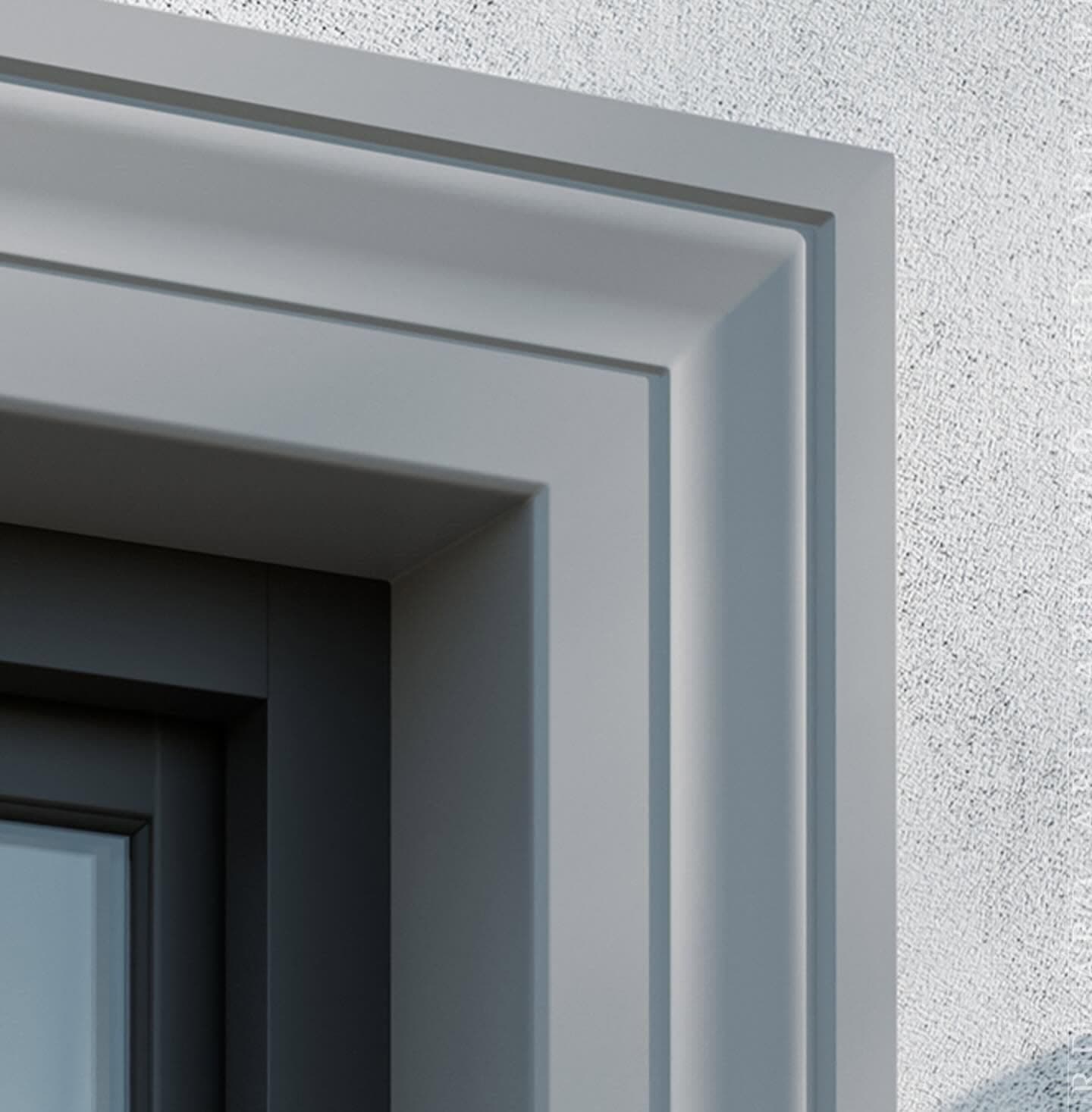 Cornice - profilo - battiscopa per ESTERNO Decorest in polistrutturato inscalfibile 100x25mm (prezzo al metro) - 5