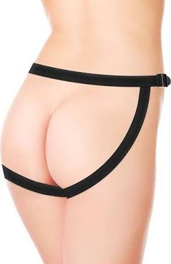 XRAY Imbracatura Strap On Regolabile 4 Cinghie 3 Anelli Silicone Harness Nero - 4