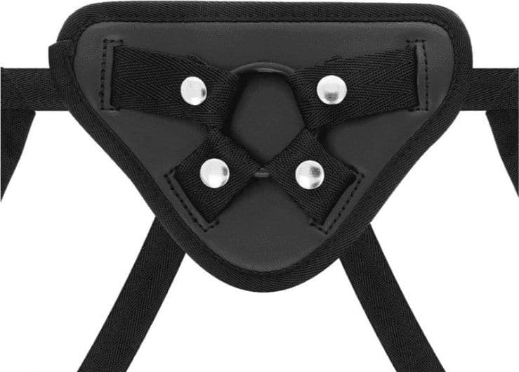 XRAY Imbracatura Strap On Regolabile 4 Cinghie 3 Anelli Silicone Harness Nero - 7