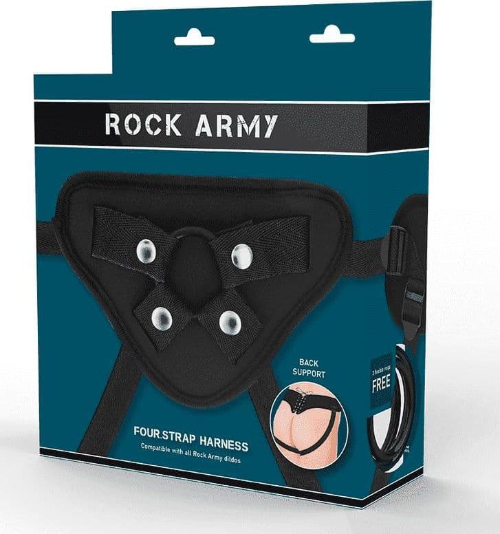 Rock Army Four Strap Harness – Imbracatura Regolabile con 3 Anelli per strap on - 3