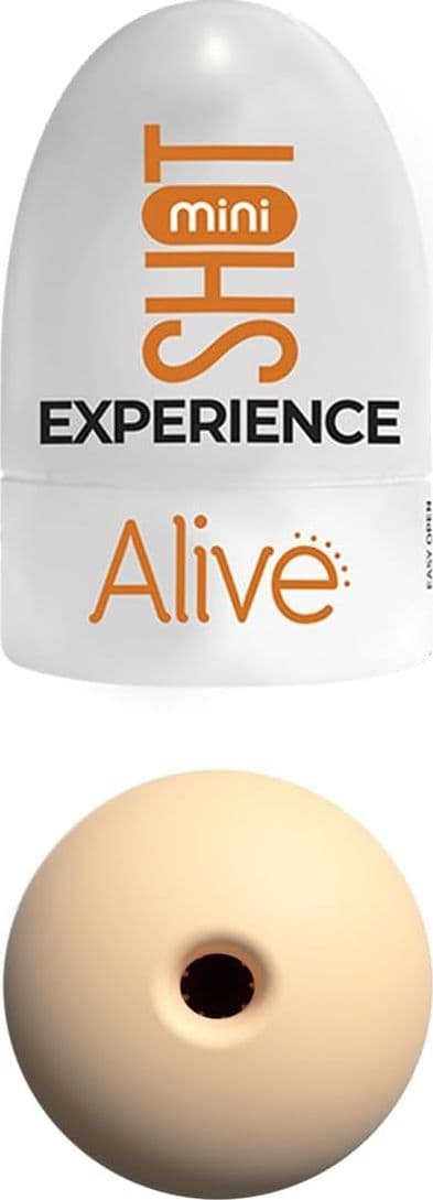 Alive Mini Shot Experience Masturbatore Uomo TPE Texturizzato Pocket Riutilizzabile - 5