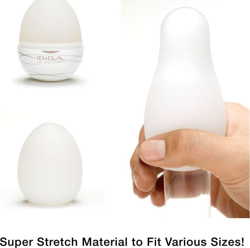 Uovo TENGA Egg Silky II mini Masturbatore TPE Elastico Texturizzato Lubrificante - 3