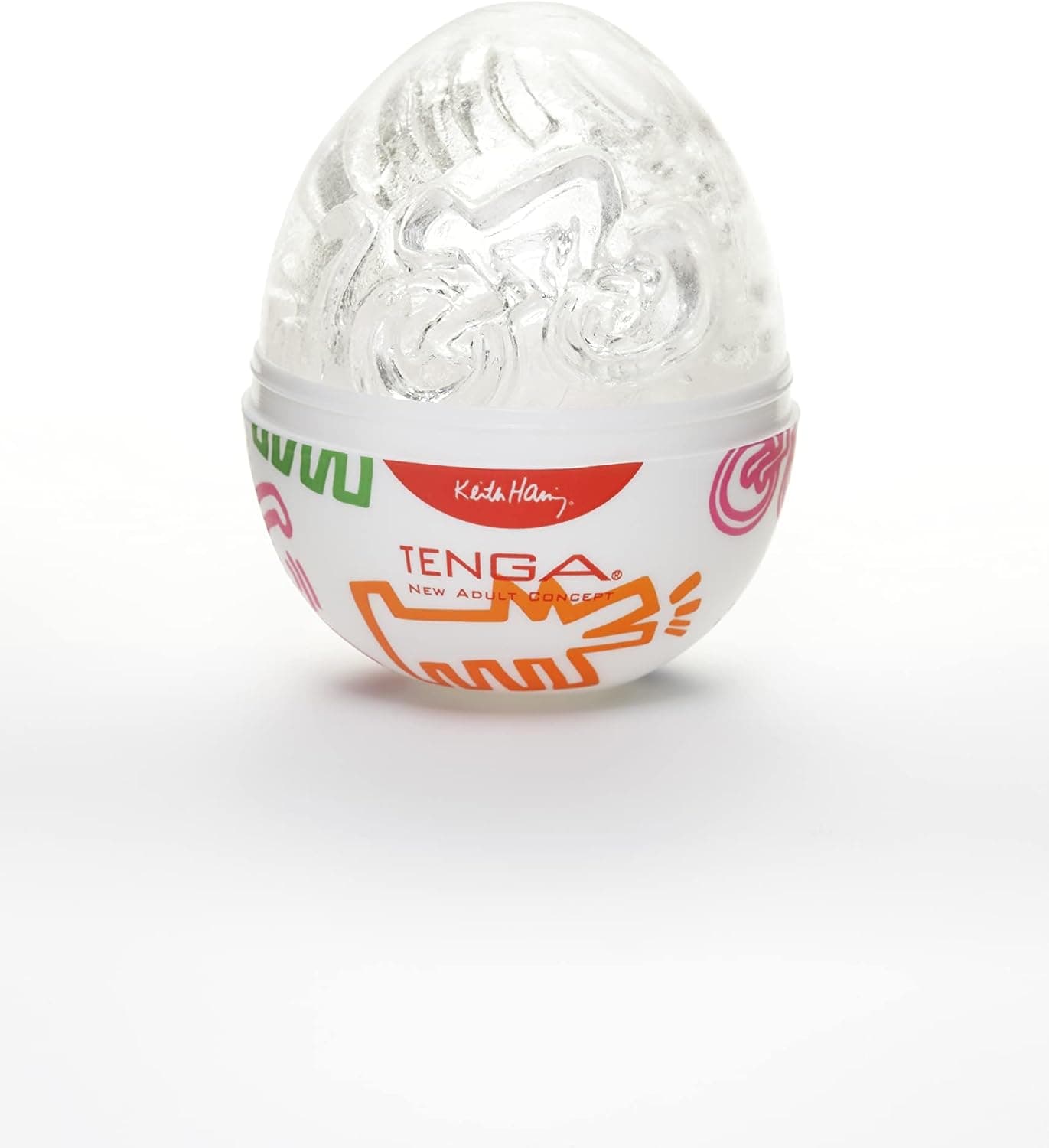 Uovo TENGA Egg Keith Haring Masturbatore TPE Elastico Texturizzato Lubrificante - 3