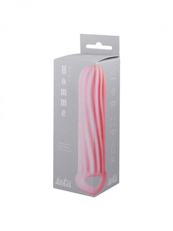 Guaina pene per aumento larghezza Wide testurizzata doppia ultra soft - 4