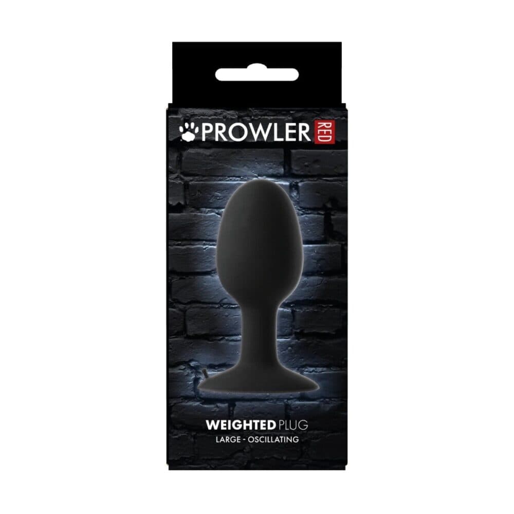 Prowler RED Large Plug Anale Zavorrato in ABS 12,7 cm nero - 3