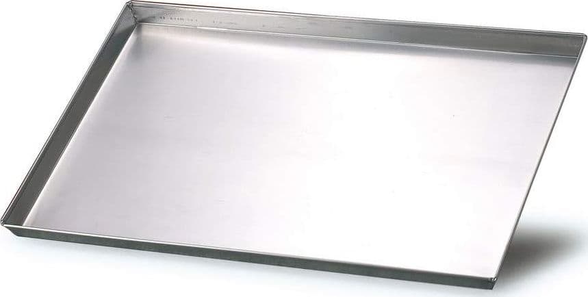 Teglia rettangolare in alluminio per pasticceria / pizza -  professionale  cm.35x28 - 3