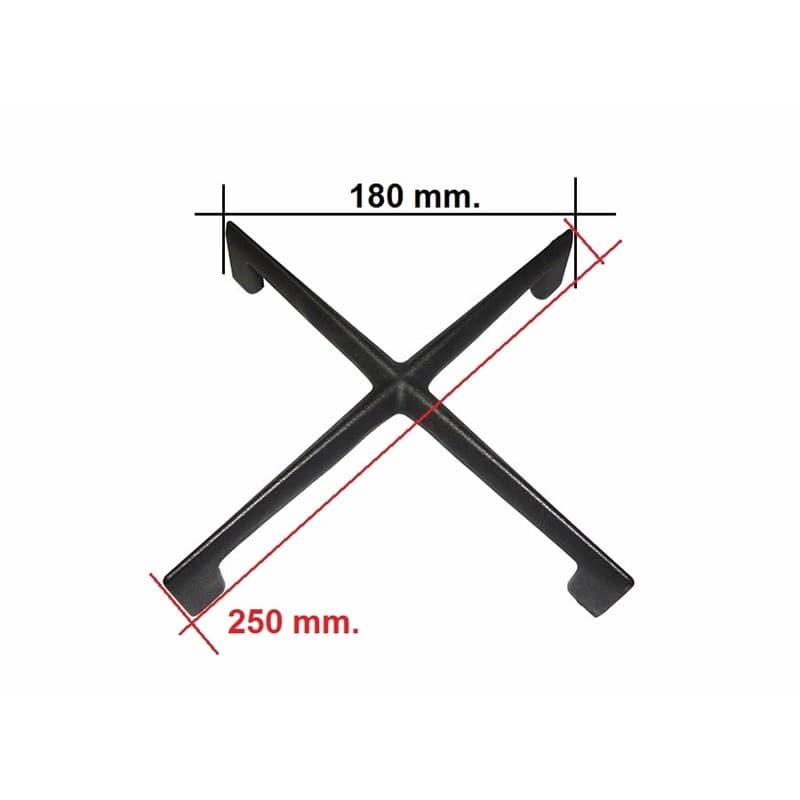Griglia  ghisa satinata cucina aeg - zanussi  rex  mm  250 x 250x h47 3546642020 - 4