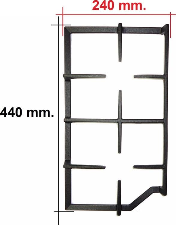 Griglia  ghisa brunita  cucina  aeg - zanussi   440 X 240 mm 140064492014 - 4