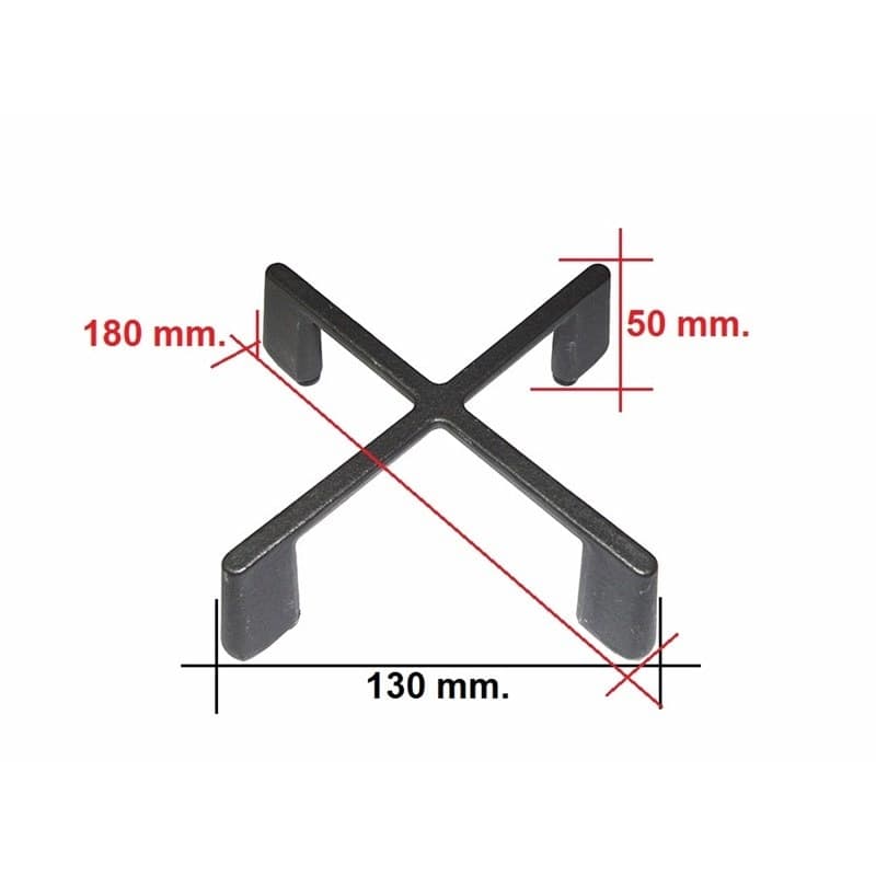 Griglia  ghisa brunita  cucina  aeg - zanussi  mm  80 x 180  X 50 h 140019924038 - 3