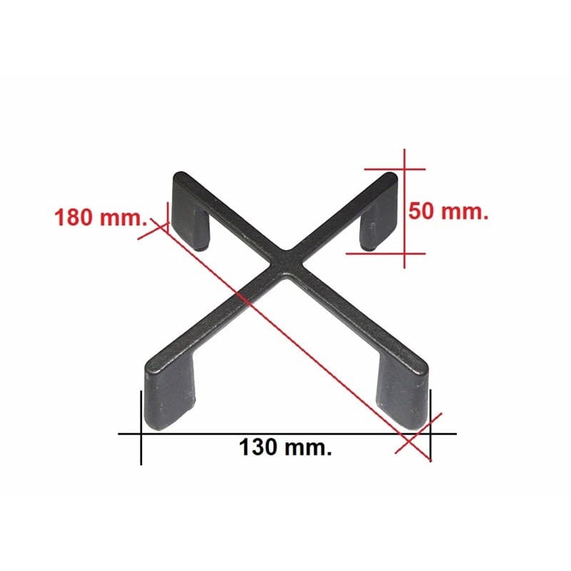 Griglia  ghisa brunita  cucina  aeg - zanussi  mm  80 x 180  X 50 h 140019924038 - 4
