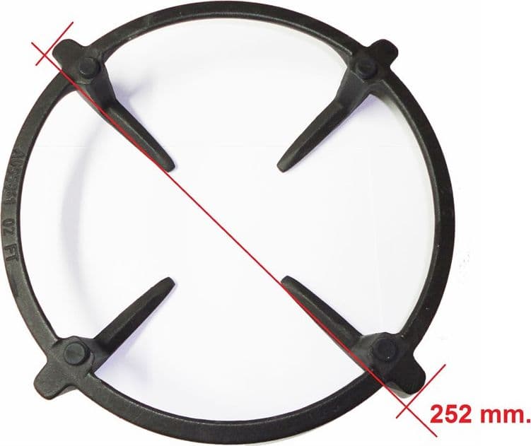 Griglia  ghisa brunita  cucina  aeg - zanussi   Ø 225 mm.   140055861011 - 2