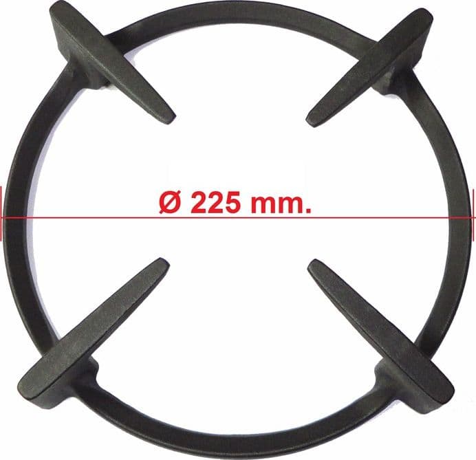 Griglia  ghisa brunita  cucina  aeg - zanussi   Ø 225 mm.   140055861011 - 4