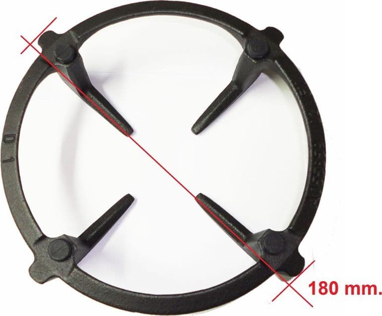 Griglia  ghisa brunita  cucina  aeg - zanussi   Ø 163 mm.   140055859031 - 4