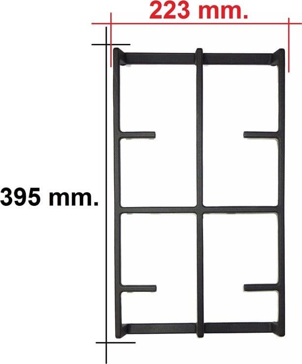Griglia  ghisa brunita  cucina  aeg - zanussi   395 X 223  mm 140123002010 - 2